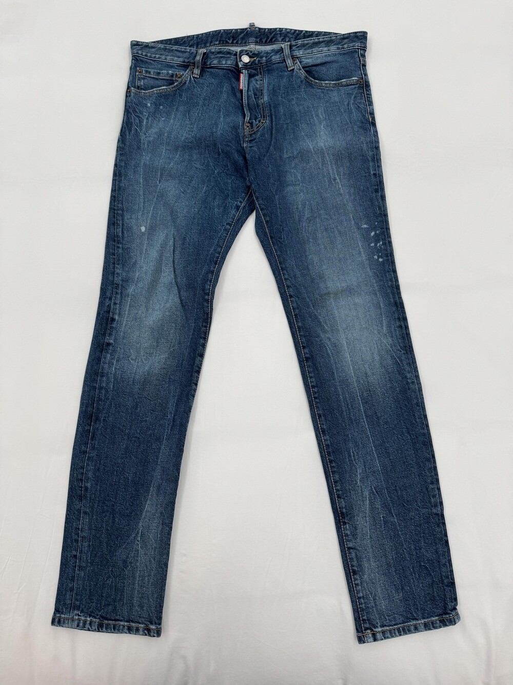 Dsquared2 Cool Guy Jeans Mens 52 Blue Slim Fit Distressed Denim Made Romania